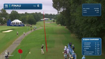 Tony Finau | Round 2 | 15th hole | Shot 1 | 2025 Wyndham