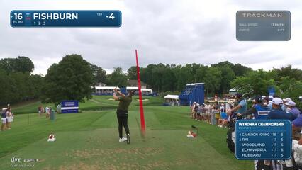 Patrick Fishburn | Round 3 | 16th hole | Shot 1 | 2025 Wyndham