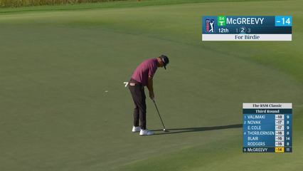 Max McGreevy | Round 3 | 12th hole | Shot 2 | 2025 The RSM Classic