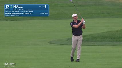 Harry Hall | Round 1 | 17th hole | Shot 2 | 2025 Rocket Classic