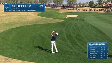Scottie Scheffler | Round 3 | 1st hole | Shot 2 | 2026 The American Express