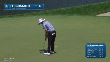 Joe Highsmith | Round 4 | 16th hole | Shot 2 | 2025 Travelers