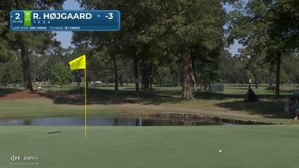 Rasmus Højgaard | Round 1 | 2nd hole | Shot 2 | 2025 Sanderson Farms