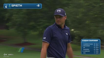 Jordan Spieth | Round 3 | 6th hole | Shot 4 | 2025 Wyndham