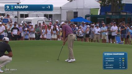 Jake Knapp | Round 2 | 9th hole | Shot 4 | 2025 Wyndham