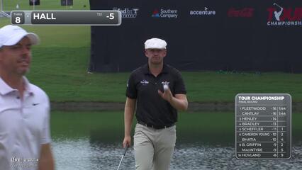 Harry Hall | Round 4 | 8th hole | Shot 3 | 2025 TOUR Championship