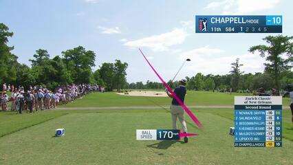 Kevin Chappell | Round 2 | 11th hole | Shot 1 | 2025 Zurich Classic