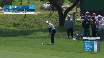 Jordan Spieth | Round 4 | 18th hole | Shot 3 | 2025 Valero