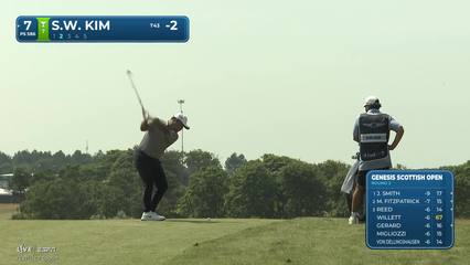Si Woo Kim | Round 2 | 7th hole | Shot 2 | 2026 Genesis Scottish Open