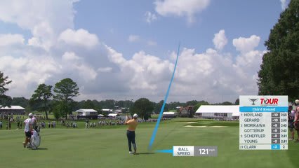 Wyndham Clark | Round 3 | 3rd hole | Shot 2 | 2026 TOUR Championship