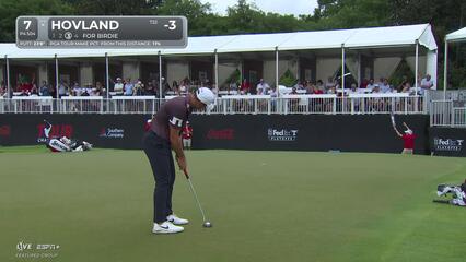 Viktor Hovland | Round 3 | 7th hole | Shot 4 | 2025 TOUR Championship