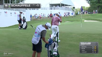 Xander Schauffele | Round 1 | 16th hole | Shot 3 | 2025 FedEx St. Jude