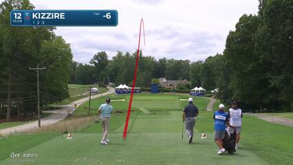 Patton Kizzire | Round 4 | 12th hole | Shot 1 | 2025 Wyndham