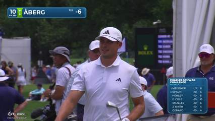 Ludvig Åberg | Round 3 | 10th hole | Shot 1 | 2026 Charles Schwab
