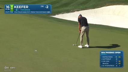 John Keefer | Round 2 | 16th hole | Shot 3 | 2026 WM Phoenix Open