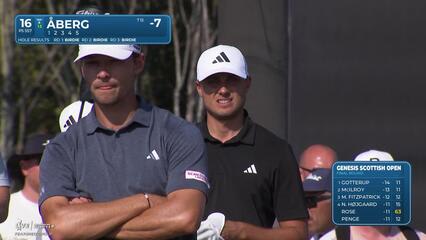 Ludvig Åberg | Round 4 | 16th hole | Shot 1 | 2025 Genesis Scottish Open