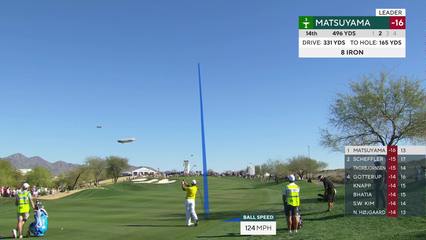 Hideki Matsuyama | Round 4 | 14th hole | Shot 2 | 2026 WM Phoenix Open