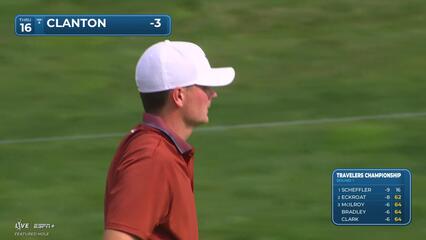 Luke Clanton | Round 1 | 16th hole | Shot 3 | 2025 Travelers