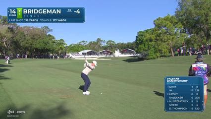 Jacob Bridgeman | Round 2 | 14th hole | Shot 3 | 2026 Valspar