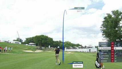 Davis Thompson | Round 3 | 17th hole | Shot 2 | 2025 John Deere