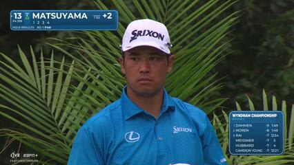 Hideki Matsuyama | Round 2 | 13th hole | Shot 1 | 2025 Wyndham