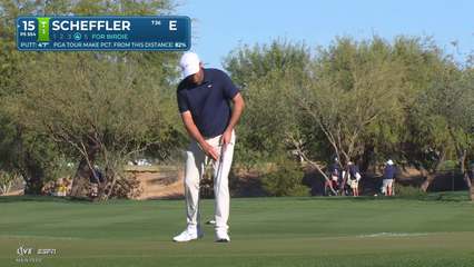 Scottie Scheffler | Round 1 | 15th hole | Shot 4 | 2026 WM Phoenix Open