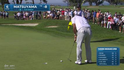 Hideki Matsuyama | Round 3 | 6th hole | Shot 4 | 2026 Farmers