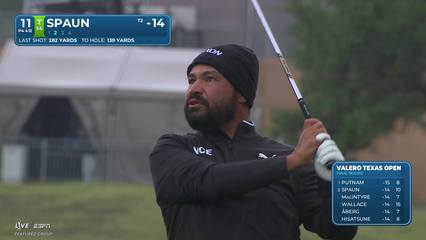 J.J. Spaun | Round 4 | 11th hole | Shot 2 | 2026 Valero