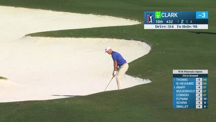 Wyndham Clark | Round 1 | 10th hole | Shot 2 | 2025 WM Phoenix Open