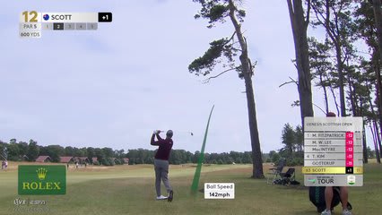 Adam Scott | Round 4 | 12th hole | Shot 2 | 2026 Genesis Scottish Open
