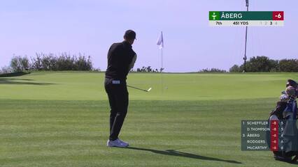 Ludvig Åberg | Round 3 | 7th hole | Shot 3 | 2025 Genesis