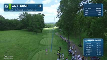 Chris Gotterup | Round 4 | 14th hole | Shot 1 | 2026 John Deere