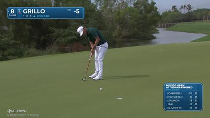 Emiliano Grillo | Round 4 | 8th hole | Shot 5 | 2025 Mexico Open