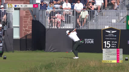 Min Woo Lee | Round 2 | 15th hole | Shot 1 | 2026 Genesis Scottish Open