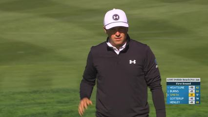 Jordan Spieth | Round 1 | 9th hole | Shot 4 | 2026 AT&T Pebble Beach