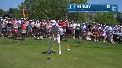 Russell Henley | Round 4 | 1st hole | Shot 1 | 2025 Travelers