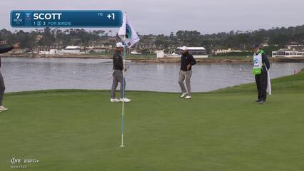 Adam Scott | Round 2 | 7th hole | Shot 2 | 2025 AT&T Pebble Beach