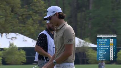 Min Woo Lee | Round 3 | 1st hole | Shot 4 | 2025 Houston Open