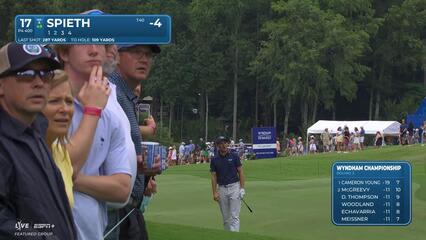 Jordan Spieth | Round 3 | 17th hole | Shot 2 | 2025 Wyndham