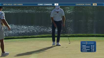 Cameron Young | Round 3 | 16th hole | Shot 5 | 2026 THE PLAYERS
