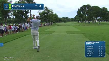 Russell Henley | Round 1 | 6th hole | Shot 1 | 2026 Charles Schwab