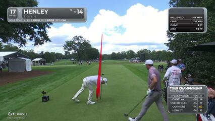 Russell Henley | Round 4 | 17th hole | Shot 1 | 2025 TOUR Championship