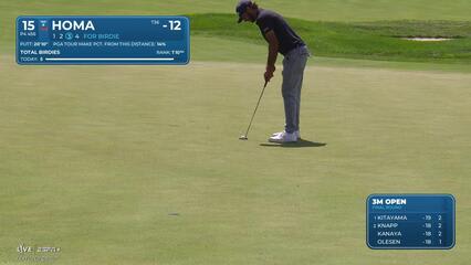 Max Homa | Round 4 | 15th hole | Shot 4 | 2025 3M Open