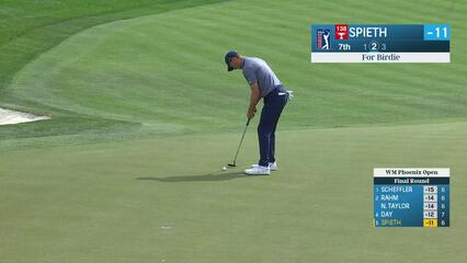 Jordan Spieth | 2023 WM Phoenix Open | Round 4 | 7th hole | Shot 3