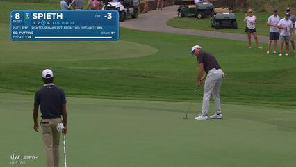 Jordan Spieth | Round 1 | 8th hole | Shot 3 | 2025 Wyndham