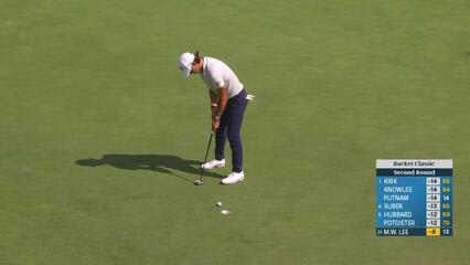 Min Woo Lee | Round 2 | 14th hole | Shot 5 | 2025 Rocket Classic