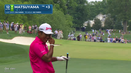 Hideki Matsuyama | Round 3 | 12th hole | Shot 2 | 2026 Truist Championship