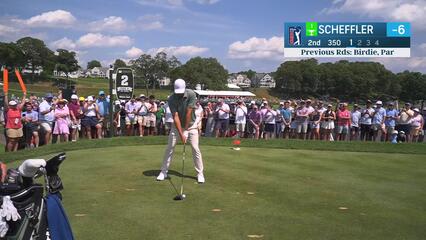 Scottie Scheffler | Round 3 | 2nd hole | Shot 1 | 2025 Travelers