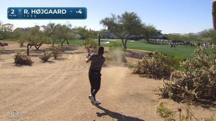 Rasmus Højgaard | Round 1 | 2nd hole | Shot 3 | 2025 WM Phoenix Open