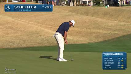 Scottie Scheffler | Round 3 | 15th hole | Shot 4 | 2026 The American Express